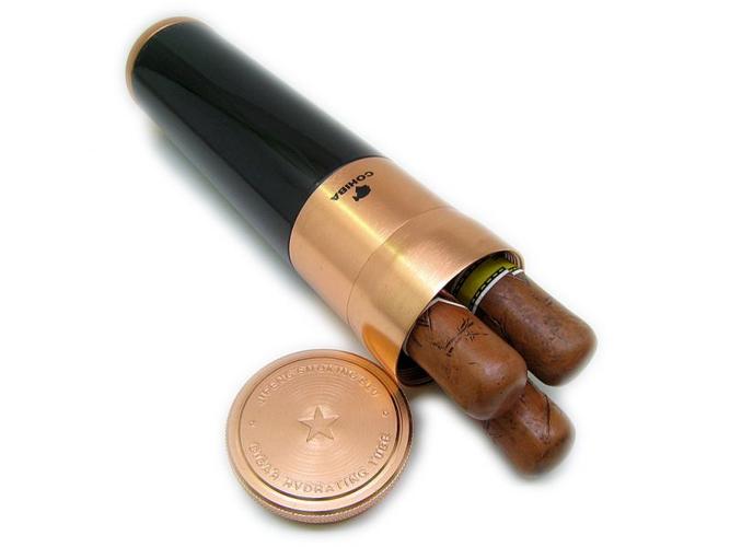批发供应 广告礼品 雪茄烟具 金属 保湿管 hb-032-5 三支装 盒装